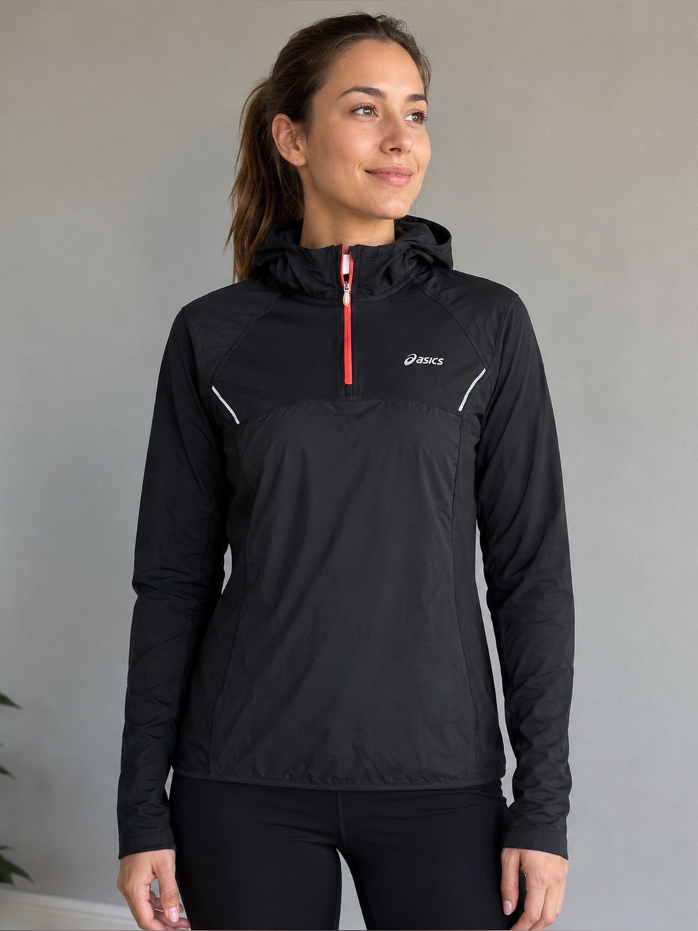 🏃‍♀️Asics Women's running half-zip pullover hooded jacket 🏃‍♀️